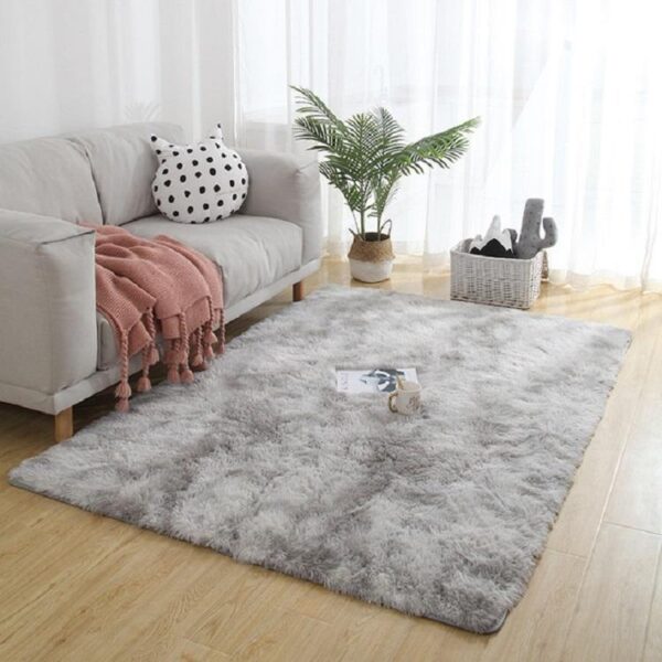 Simple Sofa Bedside Gradient Carpet Living Room Bedroom Mat, Size:100x200cm(Light Gray)