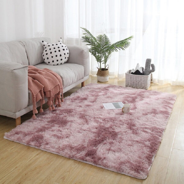 Simple Sofa Bedside Gradient Carpet Living Room Bedroom Mat, Color:Pink, Size:50x80cm