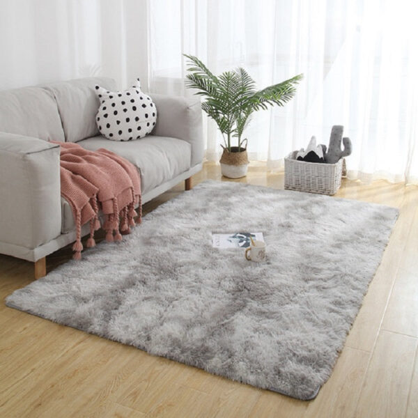 Simple Sofa Bedside Gradient Carpet Living Room Bedroom Mat, Color:Light Grey, Size:50x80cm
