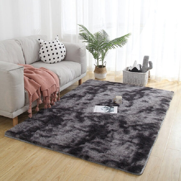 Simple Sofa Bedside Gradient Carpet Living Room Bedroom Mat, Color:Dark Grey, Size:50x80cm