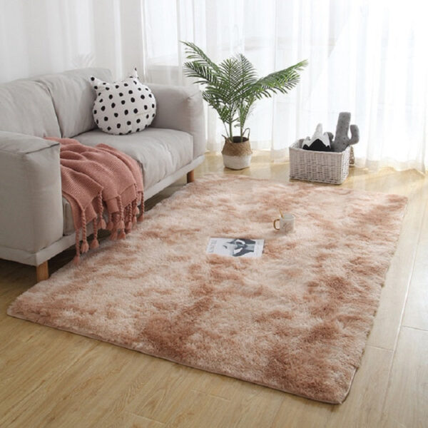Simple Sofa Bedside Gradient Carpet Living Room Bedroom Mat, Color:Camel, Size:50x120cm